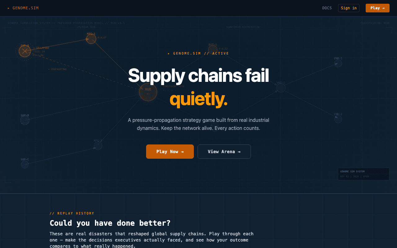 genome sim screenshot