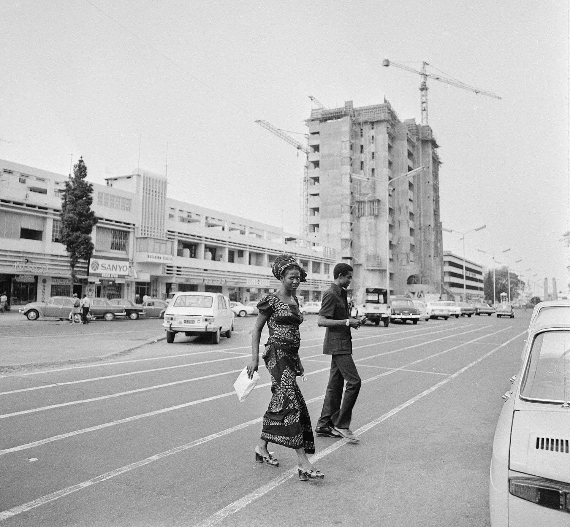 Downtown Kinshasa, October 1973. Photo: Rob Mieremet / Anefo, CC0, via Wikimedia Commons.